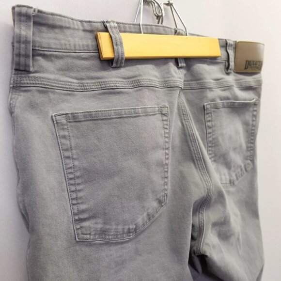 Duluth Trading Pants Mens 36x29 Gray Flex Fire Hose Canvas Relaxed Fit - Picture 2 of 9